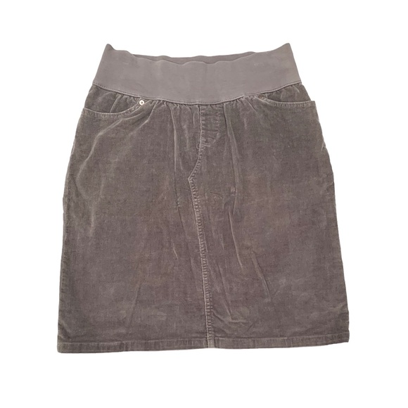Corduroy Velvet Maternity Skirt - Picture 1 of 6